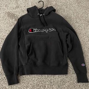 Vintage Champion Reverse Weave Gray Hoodie - Men’s Small